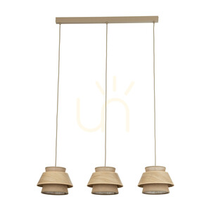 Závěsné svítidlo Kalum Wood 3 Xe27 small 8