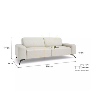 Třímístná pohovka SOHO – Cream City Sofa small 4