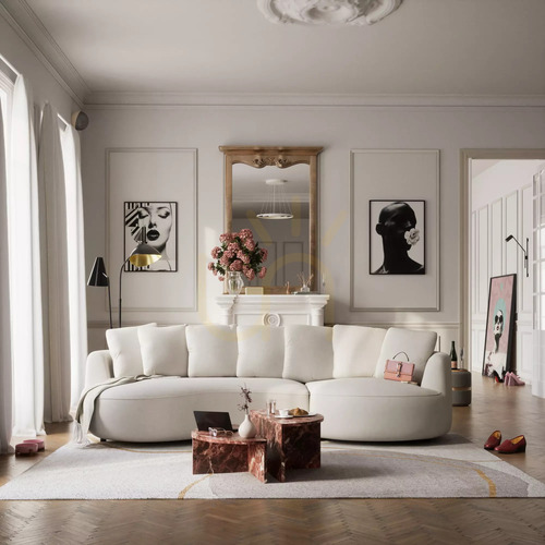 Kontrola Čtyřmístná rohová pohovka BELLEVILLE – Cream City Sofa