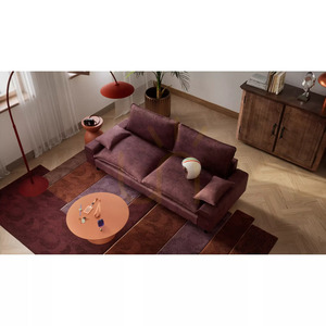 Dvoumístná pohovka AVENTINE – Burgundy City Sofa small 5