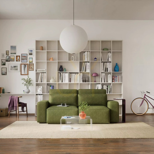 Kontrola Třímístná rozkládací pohovka JORDAAN – barva khaki od City Sofa