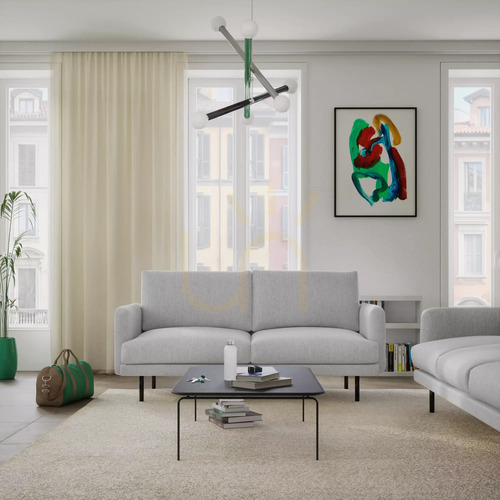 Kontrola Třímístná pohovka BRERA – City Sofa Gray