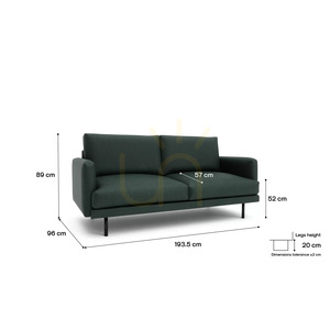 Třímístná pohovka BRERA – Green City Sofa small 4