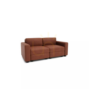 Modulární dvoumístná pohovka GRACIA – barva terakota od City Sofa small 2