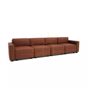 Modulární čtyřmístná pohovka GRACIA – barva terakota od City Sofa small 2