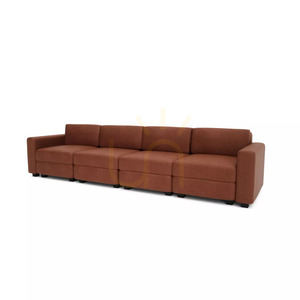 Modulární čtyřmístná pohovka GRACIA – barva terakota od City Sofa small 3