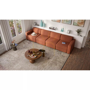 Modulární čtyřmístná pohovka GRACIA – barva terakota od City Sofa small 5