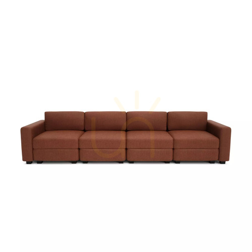 Kontrola Modulární čtyřmístná pohovka GRACIA – barva terakota od City Sofa