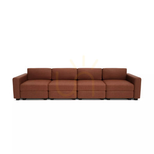 Modulární čtyřmístná pohovka GRACIA – barva terakota od City Sofa small 0