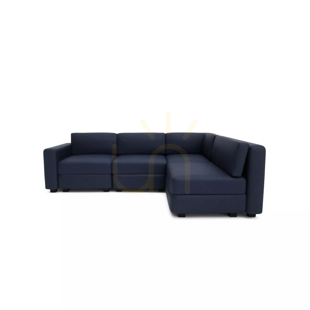 GRACIA 4-Sitzer-Ecksofa – City-Sofa in Dunkelblau