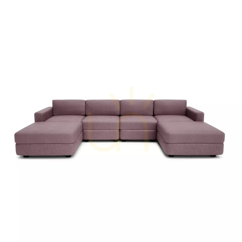 Kontrola Modulární pohovka GRACIA – ve tvaru písmene U, 180 x 320 x 180 cm – tlumeně růžová, City Sofa