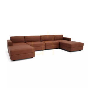 Modulární pohovka GRACIA – ve tvaru písmene U, 180 x 360 x 180 cm – terakotová barva od City Sofa small 2