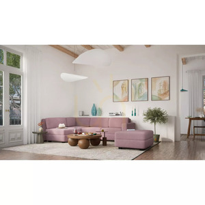 Modulární pohovka GRACIA – krajní modul – barva tlumená růžová od City Sofa small 7