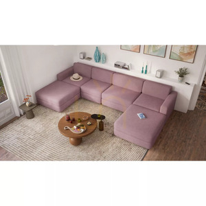 Modulární pohovka GRACIA – krajní modul – barva tlumená růžová od City Sofa small 9