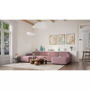 Modulární pohovka GRACIA – jeden modul – tělová růžová barva od City Sofa small 10