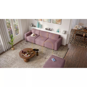 Modulární pohovka GRACIA – jeden modul – tělová růžová barva od City Sofa small 11