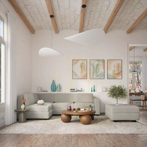 Modulární pohovka GRACIA – velký samostatný modul – béžovo-šedá pohovka City small 1