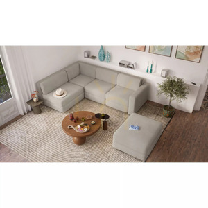 Modulární pohovka GRACIA – velký samostatný modul – béžovo-šedá pohovka City small 5