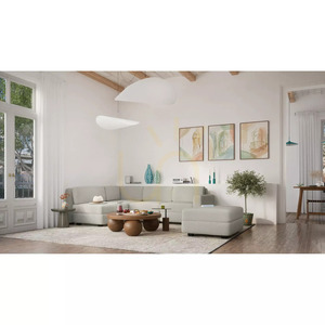 Modulární pohovka GRACIA – velký samostatný modul – béžovo-šedá pohovka City small 6