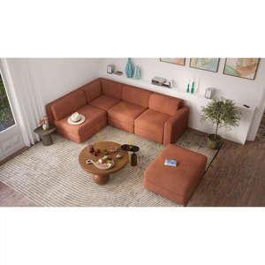Modulární pohovka GRACIA – rohový modul – barva terakota od City Sofa small 6