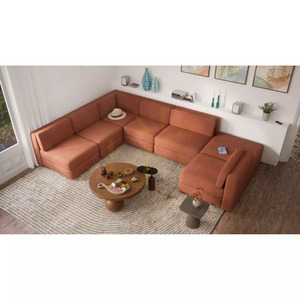 Modulární pohovka GRACIA – rohový modul – barva terakota od City Sofa small 8