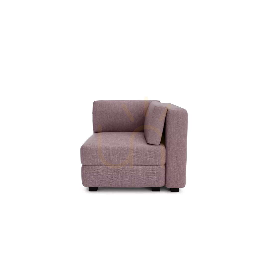Modulární pohovka GRACIA – rohový modul – tělová růžová barva od City Sofa