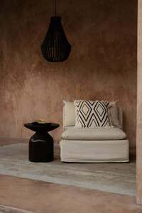 Povlak na polštář BAZAR BIZAR Sahara Diamond 50x50 cm bavlna přírodní černá small 1