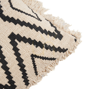 Povlak na polštář BAZAR BIZAR Sahara Diamond 50x50 cm bavlna přírodní černá small 6