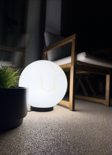 Kontrola Dekorativní svítící zahradní lampa koule LUNA BALL 50 cm – LED E27, PREMIUM, odolná proti UV