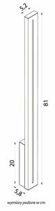 Fasádní LED svítidlo SU-MA Langer LGD-810 černé 81 cm IP65 small 5