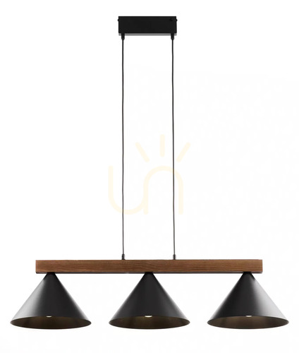 Kontrola Závěsné svítidlo Sigma DECO 3 černá/tmavě hnědá 41634