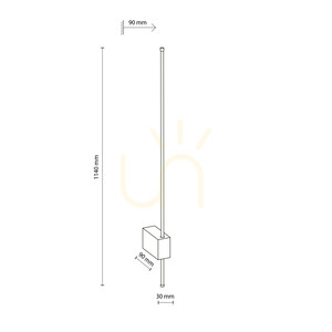 Nástěnné svítidlo Lixa White 18 W LED small 8