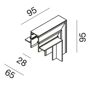 GBIGIN3 – spojka sběrnicová, černá, Gea Luce small 1