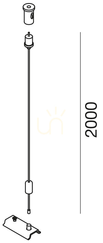 Pohled Závěsná sada GBIS05 pro lišty GBIN10 a GBIN11 Gea Luce Závěsná sada GBIS05 pro lišty GBIN10 a GBIN11 Gea Luce
