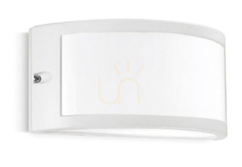 Kontrola GES143 Bílá venkovní nástěnná lampa Gea Luce, IP54