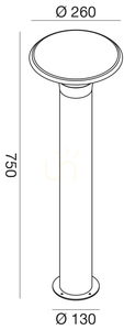 GES512 Osvětlovací sloup Graphite Gea Luce, IP44 small 1