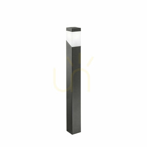 Zahradní sloupek GES611 grafitový 100 cm, hliník, opálové stínidlo, E27 max. 28 W, IP44, Gea Luce small 0