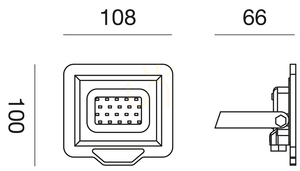 Gea Luce GES840N bílý LED reflektor, IP65 small 2