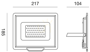 Bílý LED reflektor Gea Luce GES843N, IP65 small 1
