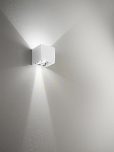 Kontrola GES860N Bílá venkovní nástěnná svítidla Gea Luce, IP54