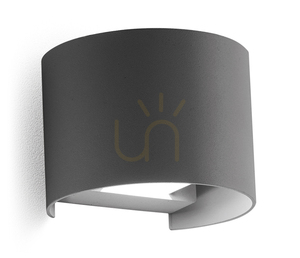 GES871N Graphite Gea Luce venkovní nástěnné svítidlo, IP54 small 0