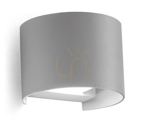 GES872N Stříbrné venkovní nástěnné svítidlo Gea Luce, IP54 small 0