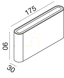 GES882C Venkovní nástěnné svítidlo, hnědé, Gea Luce, IP54 small 1