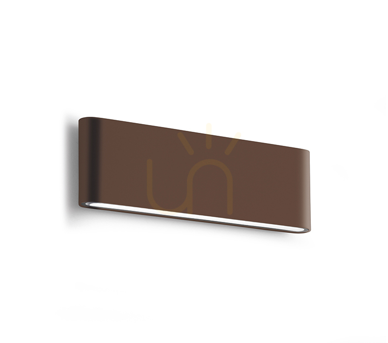GES885N Outdoor Wall Sconce, Brown, Gea Luce, IP54