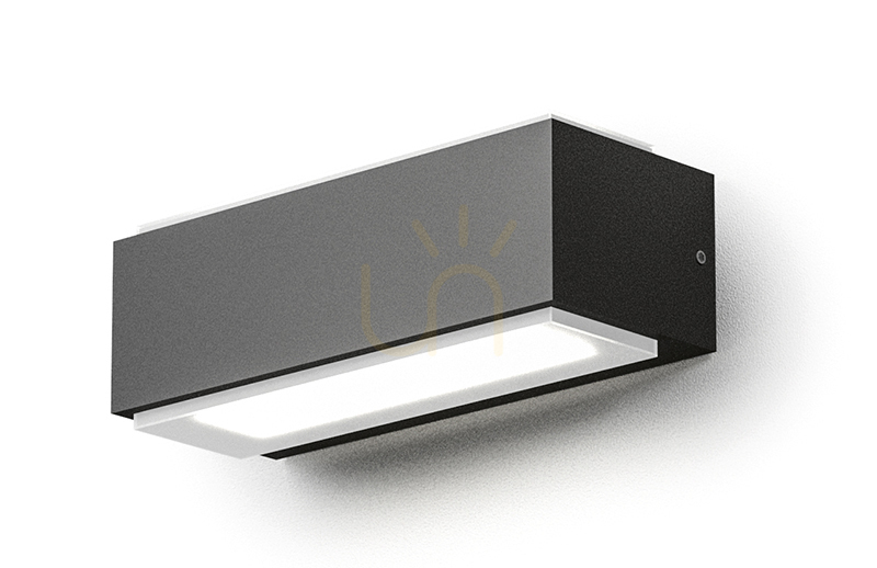 GES960C Graphite Outdoor Wall Sconce by Gea Luce, IP65