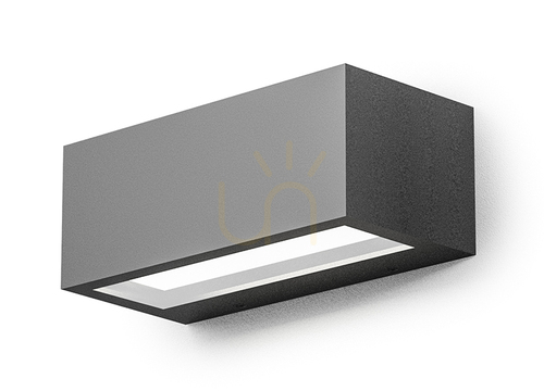 Kontrola Venkovní nástěnné svítidlo Gea Luce GES970 LED 15 W 4000 K grafitové IP65 22 cm