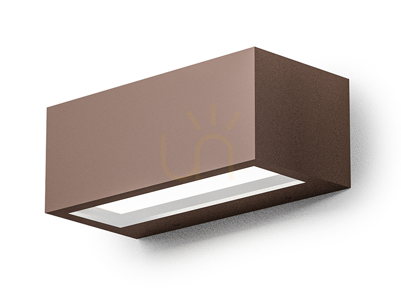 GES972C Rust-Colored Gea Luce Outdoor Wall Sconce, IP65