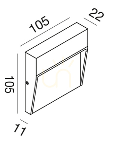 GES981 Gea Luce IP65 Osvětlení schodiště small 1