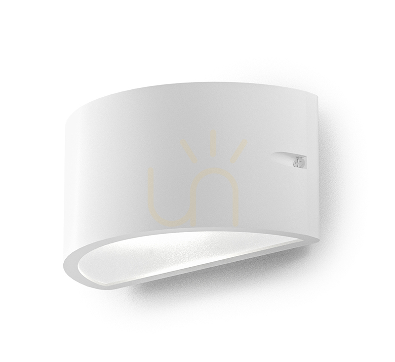 GES1050 White Gea Luce IP54 Outdoor Wall Sconce