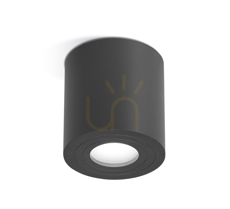 GES1074 Graphite Gea Luce Outdoor Ceiling Light, IP65